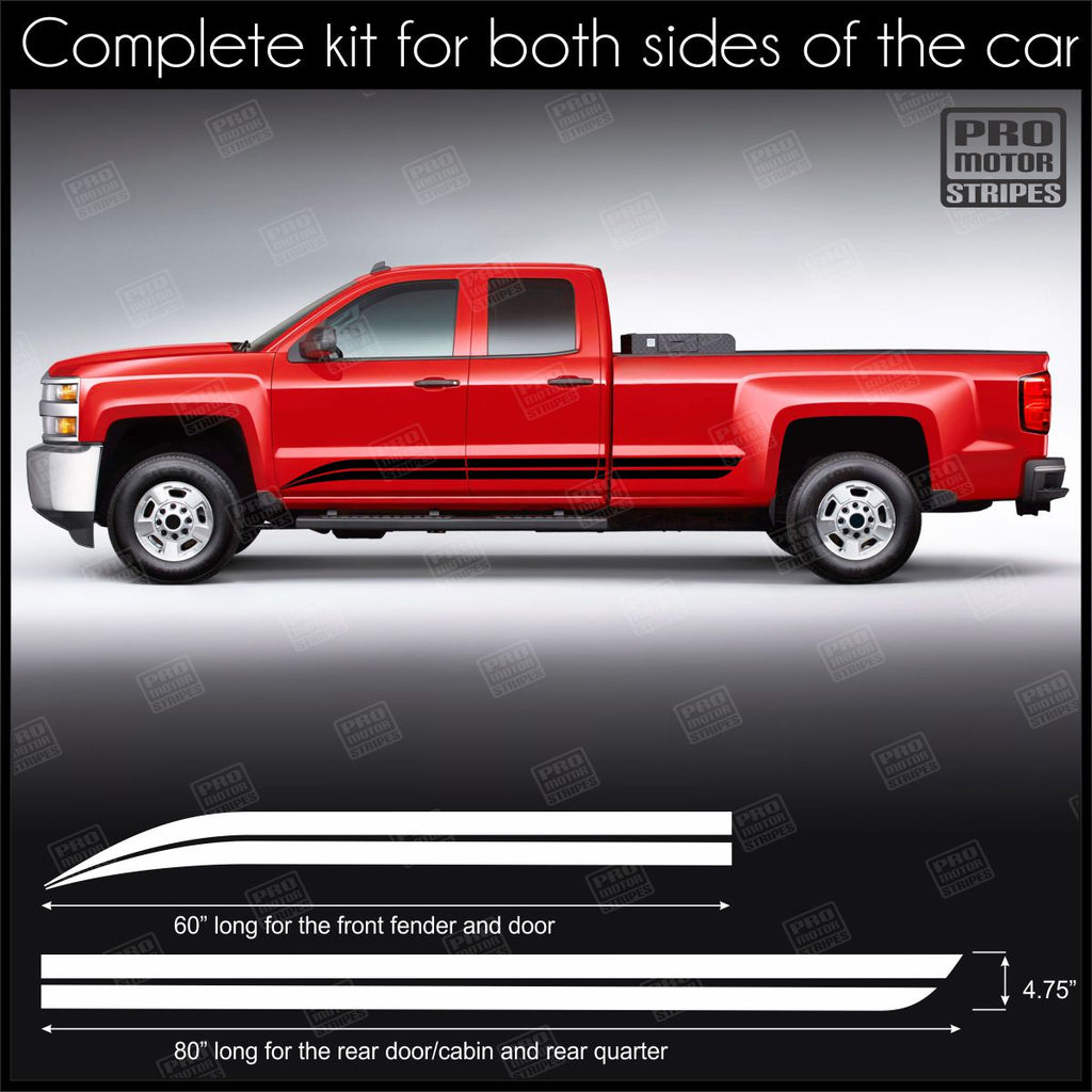 Universal Rocker Panel Universal Rocker Panel Stripes For Truck or SUV Style 9 134785418355 ...