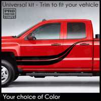 Universal Double Wave Accent Side Stripes For Truck or SUV