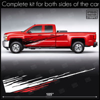 Universal Dirt Splash Accent Side Stripes For Truck or SUV