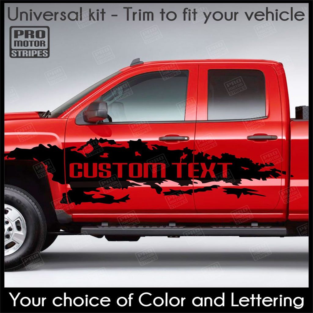 Universal Side Splash Accent Decals For Truck or SUV