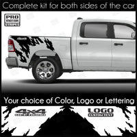 Universal Splash Side Bed Accent Decals For Truck or SUV