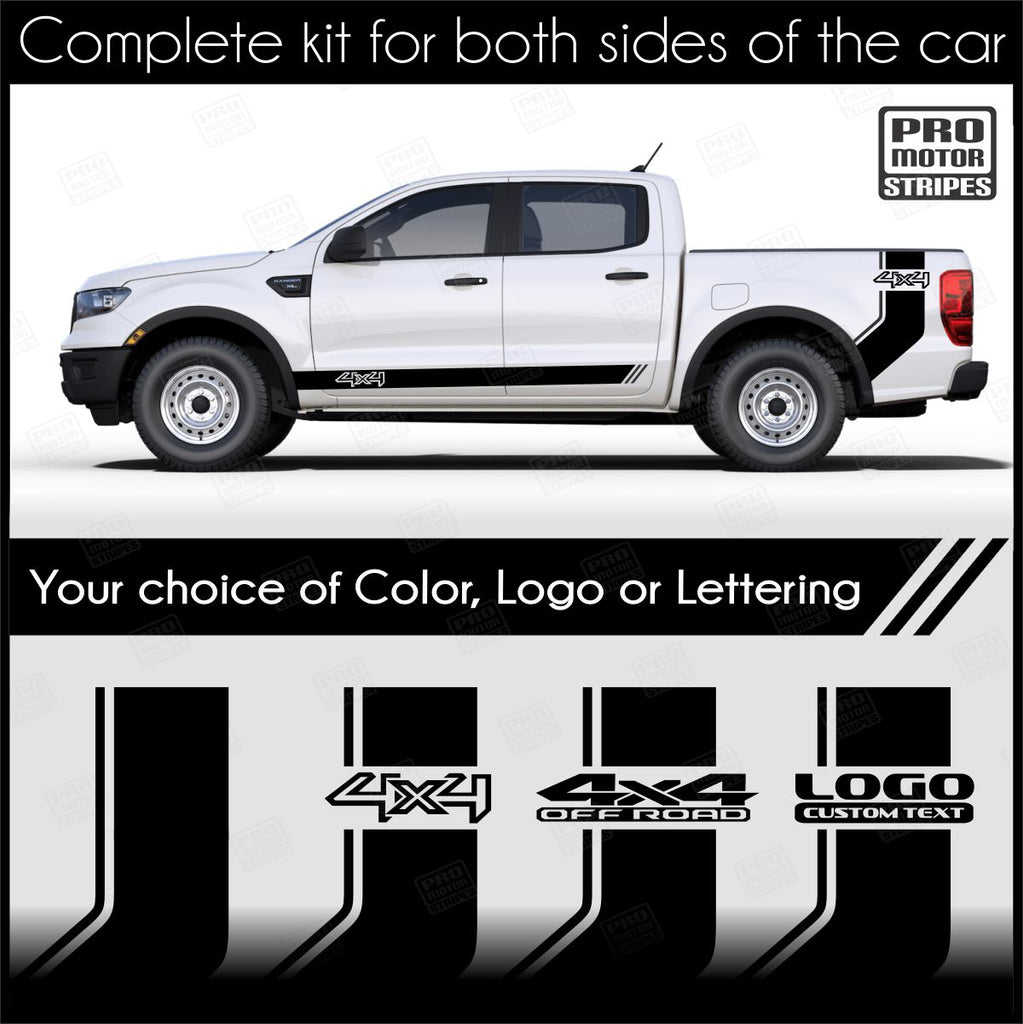 Universal Rocker Stripes Universal Bed Side & Rocker Panel Accent Stripes For Truck or SUV ...