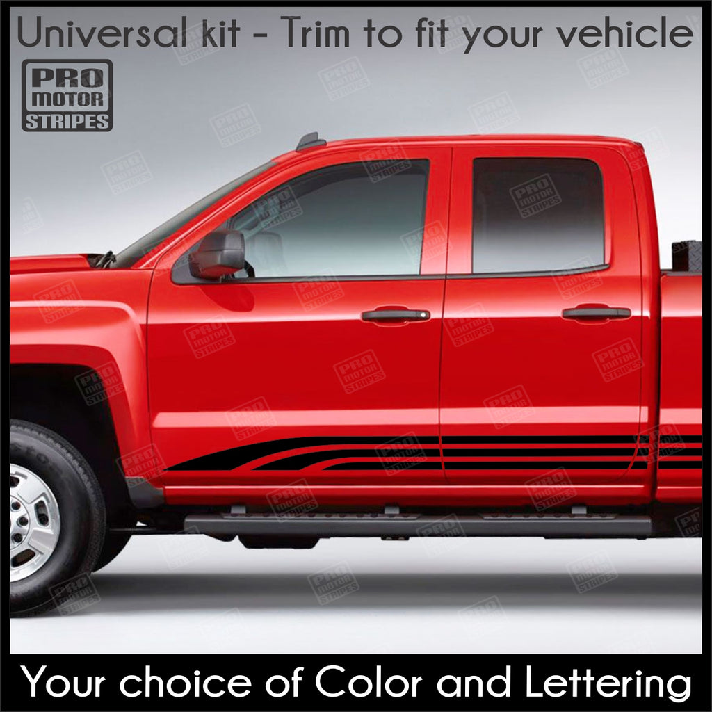 Car Rocker Panel Decals Universal Rocker Panel Stripes For Truck or SUV Style 11 155865213001 ...