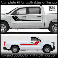 Universal Speed Accent Side Stripes Decals For Truck or SUV