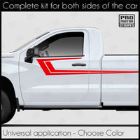 Universal Speed Accent Side Stripes Decals For Truck or SUV