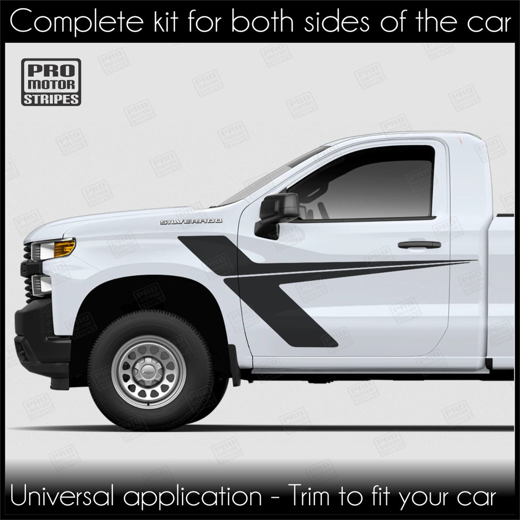 Universal Door Accent Side Stripes Decals For Truck or SUV