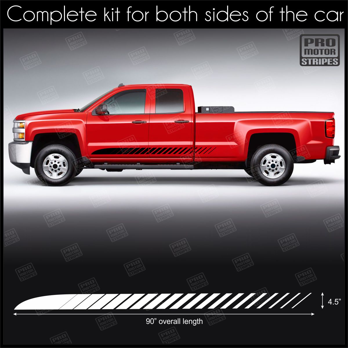 Universal Rocker Panel Stripes For Truck or SUV Style 8 126157897110 ...