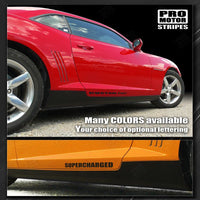 2010 2011 2012 2013 2014 2015 Chevrolet Camaro side
 rocker panel Decals Stripes 132229429467-1