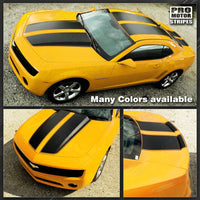 Chevrolet Camaro 2010-2015 Rally Racing Stripes Set with Roof