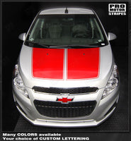 2013 2014 2015 Chevrolet Spark hood Decals Stripes 132229428716-2