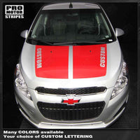 Chevrolet Spark 2013-2015 Hood Accent Stripes