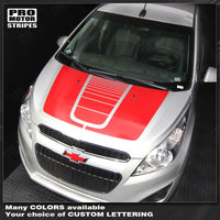 2013 2014 2015 Chevrolet Spark hood Decals Stripes 152588451853-2