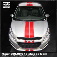 Chevrolet Spark 2013-2015 Over-The-Top Double Center Stripes