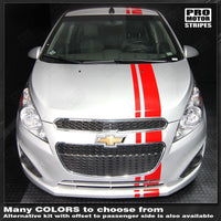 Chevrolet Spark 2013-2015 Over-The-Top Offset Stripes