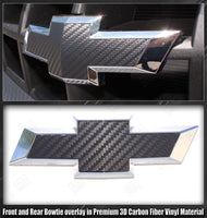 Chevrolet Camaro 2010-2013 Bowtie Emblem Carbon Fiber Vinyl Overlay Decals