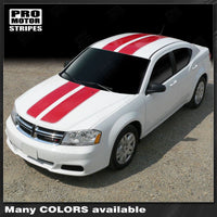 2008 2009 2010 2011 2012 2013 2014 Dodge Avenger hood
 trunk
 roof Decals Stripes 132229419762-1