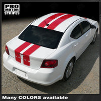 2008 2009 2010 2011 2012 2013 2014 Dodge Avenger hood
 trunk
 roof Decals Stripes 132229419762-2