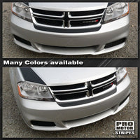 Dodge Avenger 2008-2014 Front Bumper Accent Overlay Stripe Decal