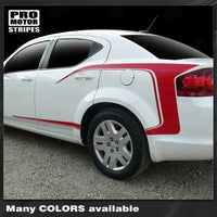 Dodge Avenger 2008-2014 Rear Quarter Side C Stripes