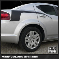 Dodge Avenger 2008-2014 Rear Quarter Side Stripes