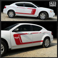 Dodge Avenger 2008-2014 Reverse C Side Accent Stripes