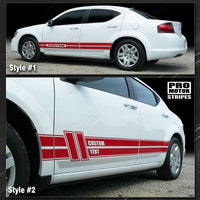 2008 2009 2010 2011 2012 2013 2014 Dodge Avenger side
 door
 rocker panel Decals Stripes 122593880647-1