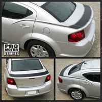 Dodge Avenger 2008-2014 Trunk Lid and Rear Quarter Stripes