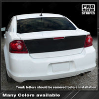 Dodge Avenger 2008-2014 Trunk Rear Deck Blackout Stripe Decal