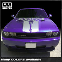 2008 2009 2010 2011 2012 2013 2014 Dodge Challenger hood Decals Stripes 132233667644-1