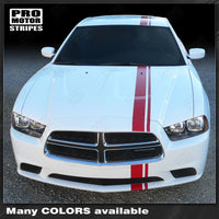 2011 2012 2013 2014 Dodge Charger hood
 trunk
 bumper
 roof Decals Stripes 132264705731-2