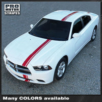 Dodge Charger 2011-2014 Offset Side Over-The-Top Stripes