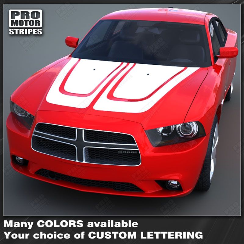 2011 2012 2013 2014 Dodge Charger hood Decals Stripes 132264461498-1