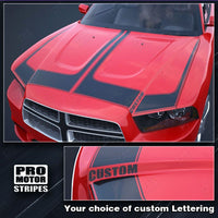 Dodge Charger 2011-2014 Racing Hood Accent Stripes