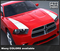 Dodge Charger 2011-2014 Racing Hood Side Accent Stripes