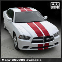 2011 2012 2013 2014 Dodge Charger hood
 trunk
 bumper
 roof Decals Stripes 132264444665-1