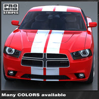 2011 2012 2013 2014 Dodge Charger hood
 trunk
 bumper
 roof Decals Stripes 132264444665-4