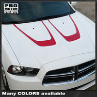 Dodge Charger 2011-2014 Scallop Hood Accent Stripes