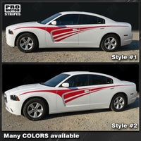 Dodge Charger 2011-2014 Tribal Rally Racing Side Stripes