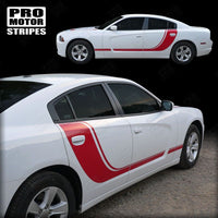 2011 2012 2013 2014 2015 2016 2017 2018 2019 Dodge Charger side
 door
 rocker panel Decals Stripes 122625527357-1