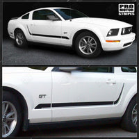 2005 2006 2007 2008 2009 2010 2011 2012 2013 2014 Ford Mustang side
 door
 rocker panel Decals Stripes 122609901464-1