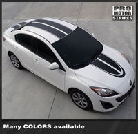 2009 2010 2011 2012 2013 Mazda 3 hood
 trunk
 roof Decals Stripes 132229427704-1