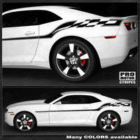 Chevrolet Camaro 2010-2015 Checkered Flag Style Side Stripes