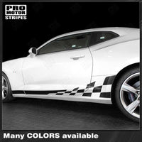 Chevrolet Camaro 2016-2023 Checkered Rocker Side Stripes