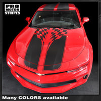 Chevrolet Camaro 2016-2024 Checkered Sport Stripes w/ Roof