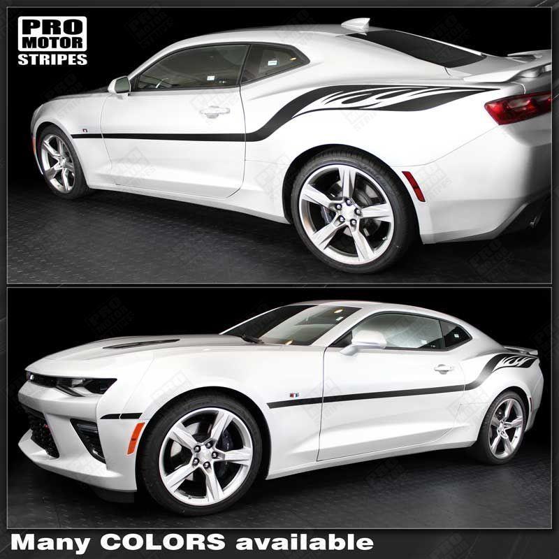 Chevrolet Camaro 2010 2023 Fire Wings Style Side Stripes