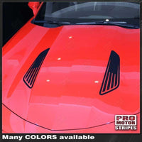 Chevrolet Camaro 2010-2024 Hood Louvers imitation Accent Decals