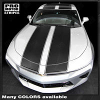 Chevrolet Camaro 2016-2018 Top Double Stripes with Pinstripes