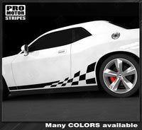 Dodge Challenger 2008-2023 Checkered Rocker Side Stripes