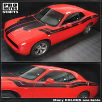 Dodge Challenger 2008-2023 Hood, Fender, Side Dual Stripes