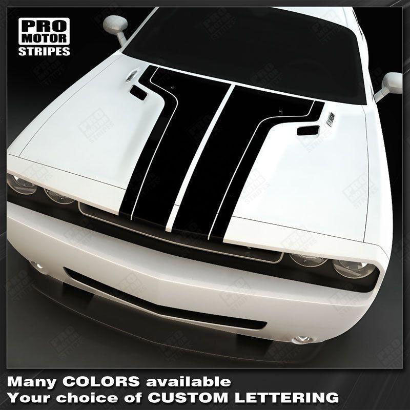 Dodge Challenger T/A Style Side Stripes Decals For 2008-2023 Models - Choose Your Color!